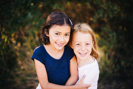 classic portrait of two sisters