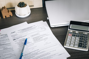 tax concept with stationary