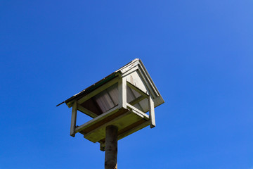 House in the blue sky