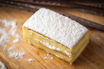 puff pastry with cream