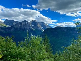 Glacier National Park mountainous landscape