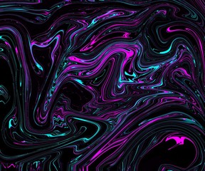 Obraz premium blue pink psychedelic swirl trippy artwork abstract acrylic background