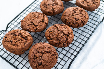 Double chocolate chip cookies