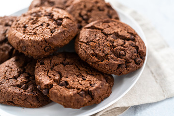 Double chocolate chip cookies