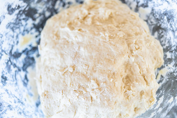 Fototapeta na wymiar Baking flat bread