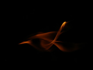 Flame Licks Contort to Make Dynamic Ribbons of Light