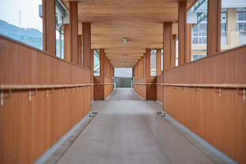 学校の渡り廊下