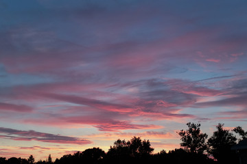 Fototapeta premium A sunset night sky