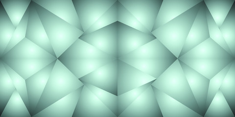 Polygon graphic illustration background, diamond prism background design.