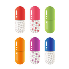 Set of capsules