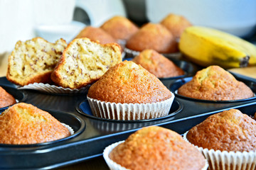 Banana muffins are easy for kids to make..Easiest and best Banana cupcakes .