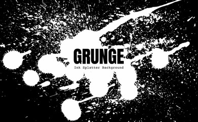 Ink Splatter Texture with Black and White Colour