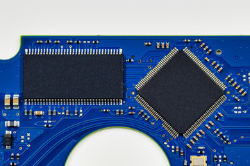 Microchip on printed circuit board