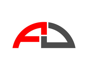 Stylized letter a and d