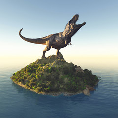Fototapeta premium T rex island