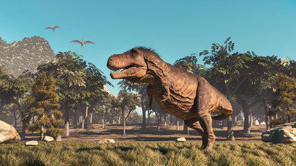 T rex in the forest © allvision