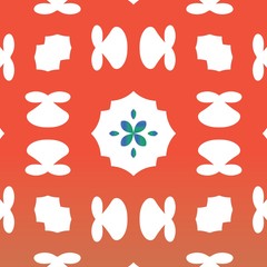 Ethnic ceramic tile in mexican talavera.