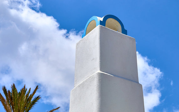 Santorini traditional chimney in Pryrgos village
