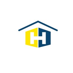 Initial Logo letter H House Real Estate Logo Design