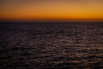 Skyline Sunset on the beach concepto de paz vacaciones veranos calurosos