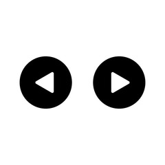 right and left arrow button icon