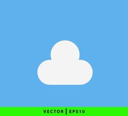 Cloud icon vector logo design template
