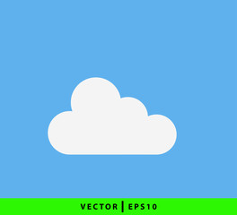Cloud icon vector logo design template