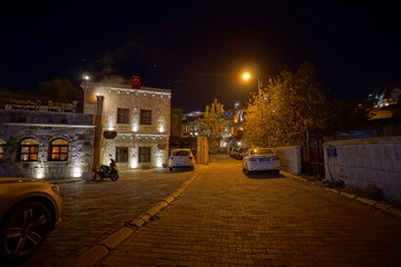 Naklejka premium Cityscape of Cappadocia, street view in Goreme, Turkey