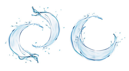 Splashing water effects