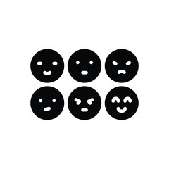 Black solid  icon for differently