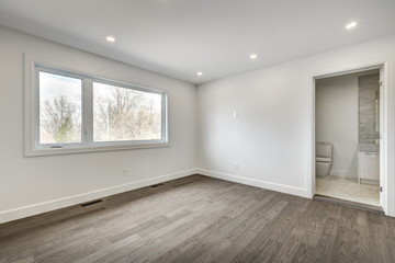 New big luxury modern house in Montreal's suburb partially furnished with backyard, empty rooms, closets, basement and garage