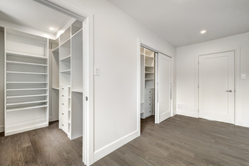 New big luxury modern house in Montreal's suburb partially furnished with backyard, empty rooms, closets, basement and garage