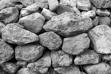 stones in the stone wall of the house in the stone fortress