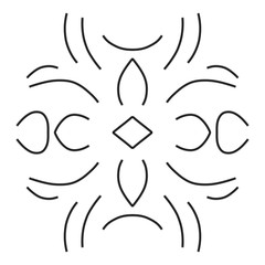 Circular pattern in form of mandala for Henna, Mehndi, tattoo, decoration. Decorative ornament in ethnic oriental style. Coloring book page.