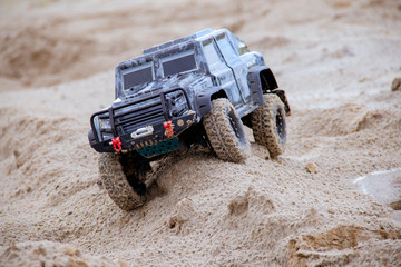 The RC model competition is a great hobby! SUV model completely copies real jeeps © Илья Юрукин