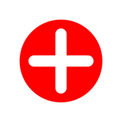 Plus vector icon. Vector web design.