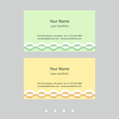 Naklejka na ściany i meble Business card template. Attractive chains in two color schemes.
