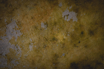 Yellow dirty cement floor. Concrete backgrounds texture