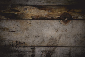 Empty old wooden background. Vintage color of wooden texture.