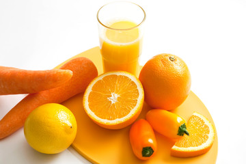 various fresh fruits