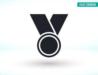 Medal vector icon , lorem ipsum Flat design