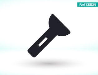 Flashlight vector icon , lorem ipsum Flat design