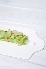 slices of cucumber