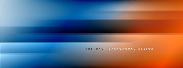 Motion concept neon shiny lines on liquid color gradients abstract backgrounds. Dynamic shadows and lights templates for text