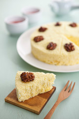 sweet potato cake with walnut