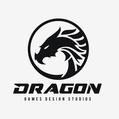 Dragon Company Logo for Business, Icon, Product,  and Mascot.