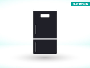 Fridge vector icon , lorem ipsum Flat design