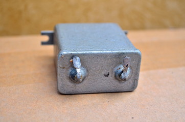 Photo of old soviet capacitor