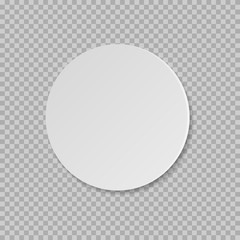 Circle adhesive symbol isolated on white background. Vector illustration.