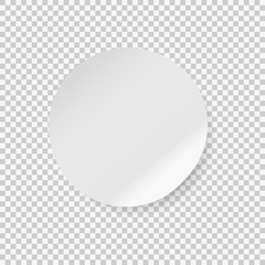 Circle adhesive symbol isolated on white background. Vector illustration.